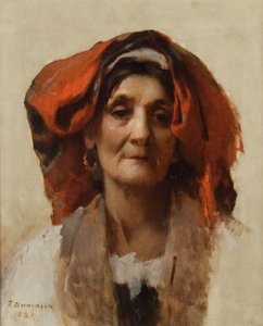 Kopf einer italienischen Frau