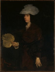 Dame mit Fächer von Frank Duveneck