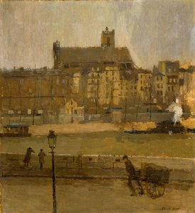 Quai de la Seine, Eglise St. Gervais von Frank Edwin Scott
