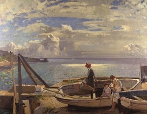 Lamorna Cove - Letzter Ferientag von Frank Gascoigne Heath