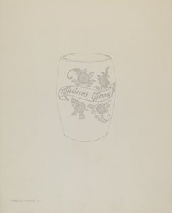 Amerikanischer böhmischer Glaskrug von Frank M. Keane