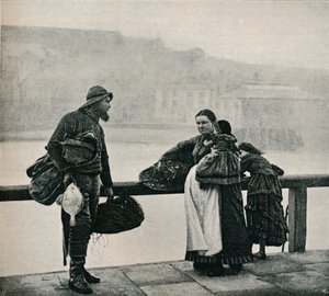 Fischerleute, Whitby, ca. 1890 von Frank Meadow Sutcliffe