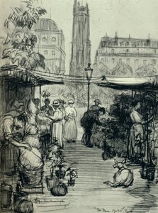 Der Blumenmarkt, 1915