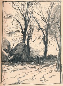 Studie von Bäumen, Sompting, Sussex, 19. Jahrhundert