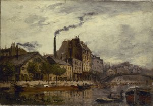 Canal Saint-Martin, Quai de Valmy von Frank Myers Boggs