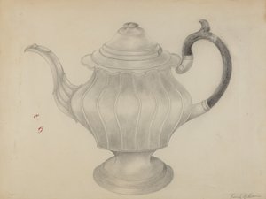 Zinn-Teekanne von Frank Nelson