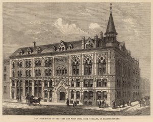 Neues Dockhaus der East and West India Dock Company am Billiter Square von Frank Watkins