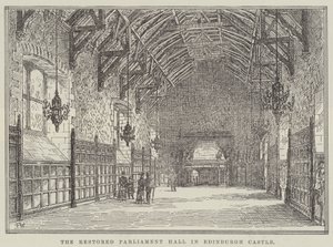 Die restaurierte Parlamentshalle im Edinburgh Castle von Frank Watkins