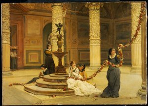 Der Morgen des Festivals - Zentralitalien, 1876 von Frank William Warwick Topham