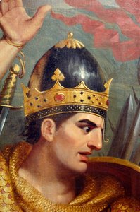 Detail der Schlacht von Hastings von Frank William Wilkin