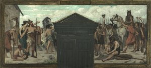 Skizze für das Rathaus des 15. Arrondissements: La Patrie, zwischen 1883 und 1884