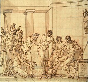 Das Kind Pyrrhus vor Glaucias