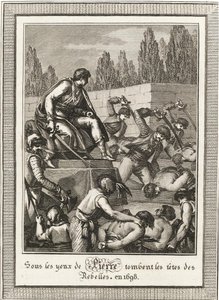 Die Hinrichtung der Strelitzen. Aus: Histoire de Russie von Blin de Sainmore, ca. 1800 von François Anne David