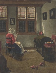 Eine Frau liest, nach Pieter Janssens Elinga, 1846-47