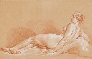 Boucher - Liegende junge Frau von François Boucher
