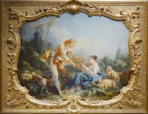 Boucher - Der gefällige Hirte, Paris, Nationalarchiv, Hôtel de Soubise von François Boucher