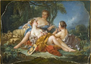 Boucher - Die pastoralen Geständnisse, um 1745 von François Boucher