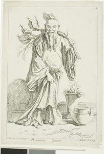 Chinesischer Botaniker, aus Recueil de diverses figures chinoise du cabinet de François Boucher