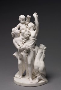 Figur der Liebe, getragen von den drei Grazien, hergestellt von der Sèvres-Manufaktur, 1768