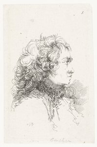Kopf eines jungen Mannes von François Boucher