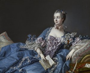 Porträt der Marquise de Pompadour 1721-1764, um 1758 von François Boucher