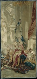 Psyches Eintritt in Cupids Palast aus der Geschichte von Psyche von François Boucher