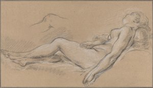Liegende Nymphe von François Boucher