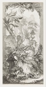 Rocaille [Rokoko-Design], in Nouveaux Morceaux pour des Paravents [Neue Konzepte für Paravents] von François Boucher