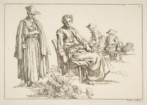 Blatt mit Skizzen, 1753