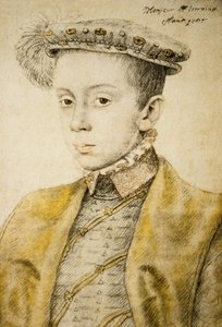 Charles II oder III de Lorraine (1543-1608), ca. 1558 von François Clouet
