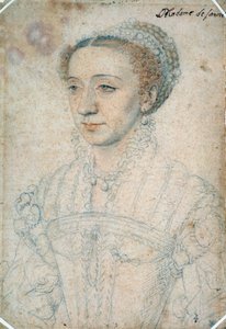 Porträt von Marguerite de France, Tochter von Francois I, Herzogin von Savoyen (1523 - 1574)