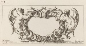 Kartusche von François Collignon after Stefano Della Bella