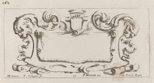 Kartusche von François Collignon after Stefano Della Bella