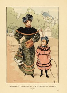 Kinderpromenade in den Luxemburger Gärten im Jahr 1893 von François Courboin