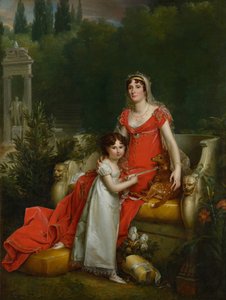 Elisa Bonaparte mit ihrer Tochter Napoleona Baciocchi