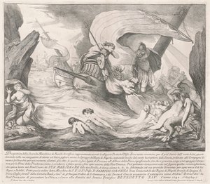 Die Seconda Macchina für die Chinea von 1742: Odysseus und die Sirenen von François Hutin
