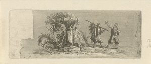 Landschaft mit zwei griechischen Fischern