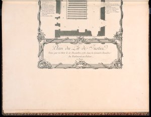Plan des Lit de Justice von Francois Nicolas Martinet