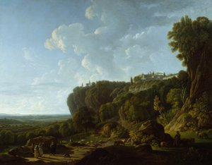 Die römische Campagna (Ansicht von Tivoli) von François Sablet