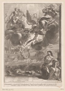 Vision der heiligen Theresa mit dem Ertrinkungstod von Ignatius von Azevedo