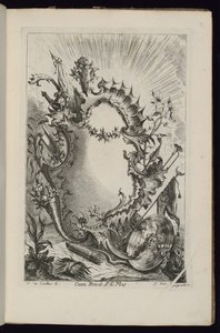 Kartusche mit Wappentrophäe, Livre de Cartouches à divers usages (Buch der Kartuschen für verschiedene Verwendungen)