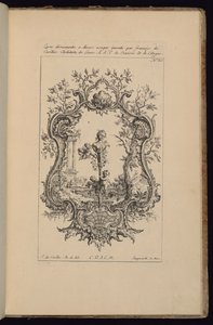 Kartusche mit weiblicher Büste, Livre d’ornements (Buch der Ornamente)