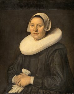Porträt einer Frau von Frans (attr. to) Hals