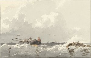 Ruderboot auf dem Meer