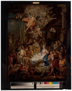 Die Anbetung der Hirten von Frans Christoph Janneck