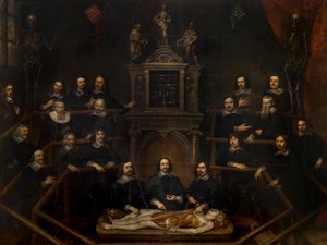 Die Anatomie-Lektion des Doktors Joannes van Buyten im Chirurgenzimmer in Antwerpen