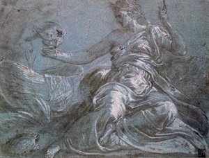 Die Allegorie des Tastsinns von Frans Floris