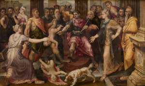 Das Urteil Salomos, ca. 1547 von Frans Floris the Elder