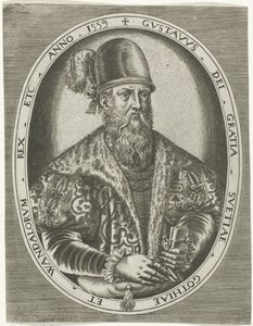 Porträt von König Gustav I. von Schweden von Frans Huys
