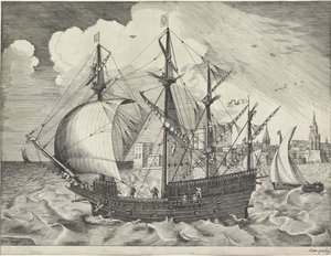 Viermaster verlässt den Hafen